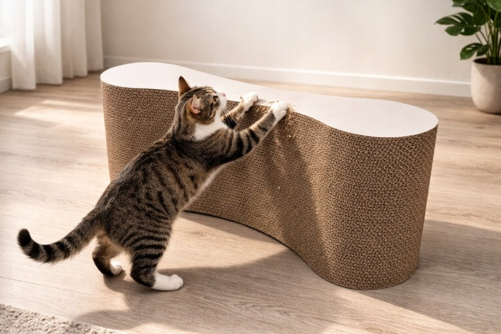 Drapak dla kota kartonowy legowisko 71x25x9 cm duży tekturowy XXL