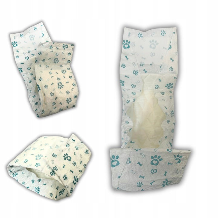 Pieluchy Dla Psa Samca Psa Seniora Yorka Pampersy Dla Psa XL 12szt WILDHOME