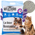 Żwirek Dla Kota Betonitowy 10L Lawendowy WILDHOME Mocno Brylający Naturalny